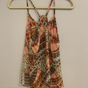 Aztec print tank top